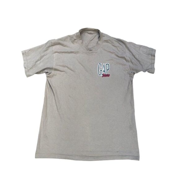 Vintage Gap Jeans Shirt Beige Large - Picture 4 of 6